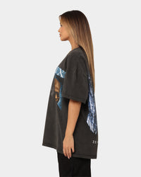 73Studio X The Matrix Heavyweight Vintage T-Shirt Black Wash
