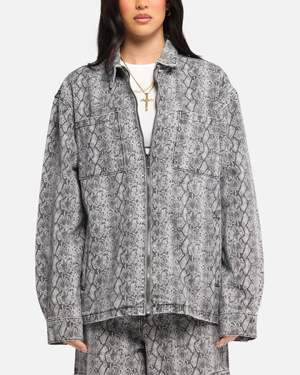 XXIII Snake Skin Jacket Black Snake Print