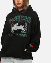 Bleacher Athletic South Sydney Rabbitohs NRL Adult Club Wreath Hoodie Black