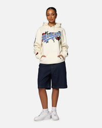 Pro Standard Los Angeles Dodgers Roses Pullover Hoodie Eggshell