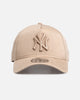New Era New York Yankees 'Dirty Wash' 9FORTY A-Frame Snapback Camel