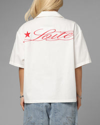 Loiter Daytona Button Up Shirt White