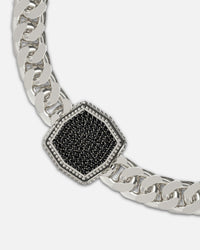 Guess Mainline Back To Black Octagon Bracelet Silver