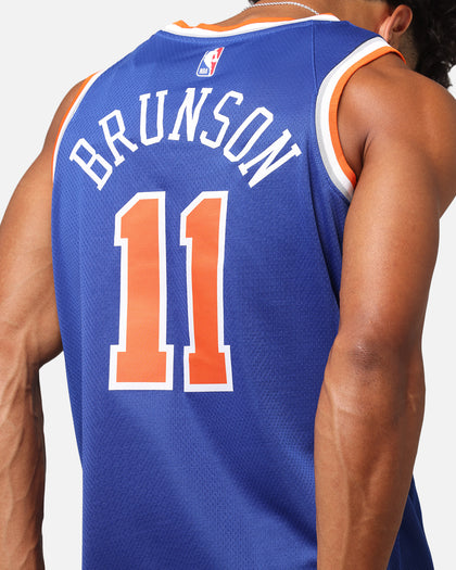 Nike Jalen Brunson New York Knicks #11 Icon Edition 2022/23 Nike Dri-Fit NBA Swingman Jersey Rush Blue