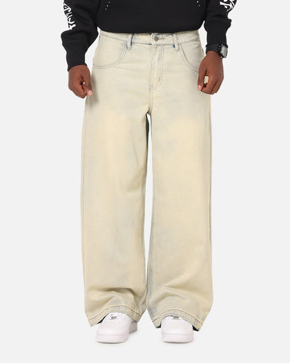 Ed Hardy Wide Leg Skull Jeans Sage