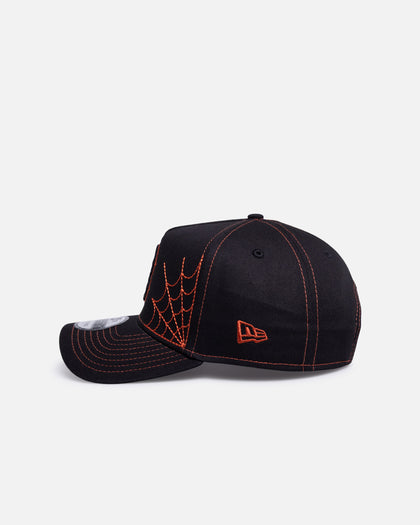 New Era Boston Red Sox 'Spider Web' 9FORTY A-Frame Snapback Black/Orange