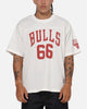 Mitchell & Ness Chicago Bulls Open Mesh T-Shirt Cream