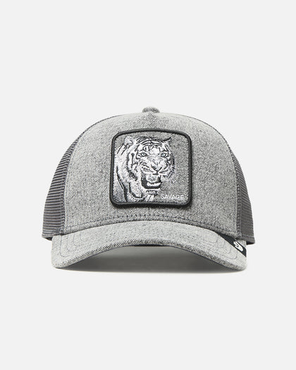 Goorin Bros Denim Savage Trucker Snapback Gray Denim