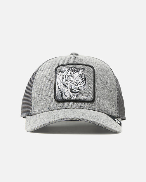 Goorin Bros Denim Savage Trucker Snapback Gray Denim