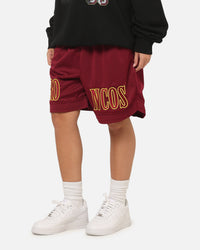 Bleacher Athletic Brisbane Broncos NRL Adult Basketball Shorts Maroon