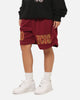 Bleacher Athletic Brisbane Broncos NRL Adult Basketball Shorts Maroon