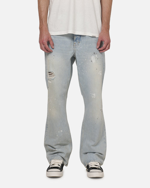 Represent Painted Denim Jeans Coastal Blue