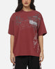 Worship Catharsis Box Crop T-Shirt Port Wine