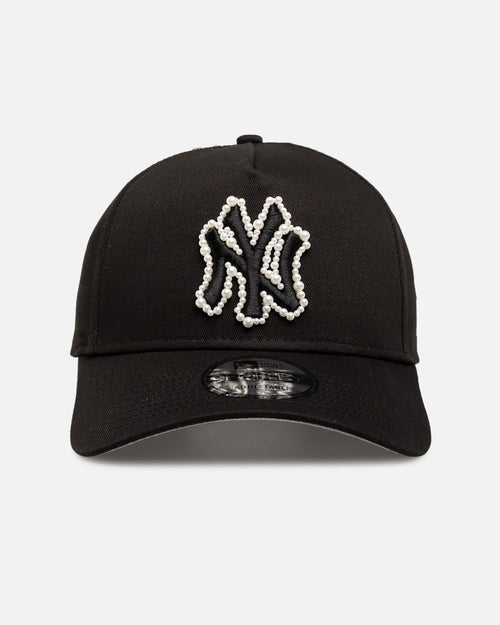 New Era New York Yankees 'Pearl Bobble' 9FORTY A-Frame Snapback Black