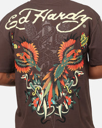 Ed Hardy Phoenix T-Shirt Brown