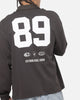 Mitchell & Ness All Blacks Rugby Long Sleeve Polo Shirt Washed Black