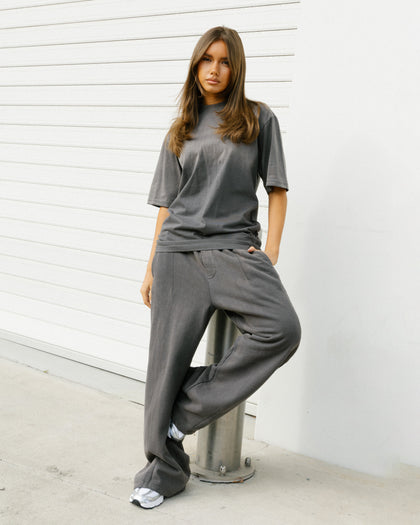 American Thrift Short Sleeve T-Shirt Washed Charcoal