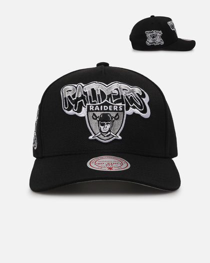 Mitchell & Ness Las Vegas Raiders Champs Graffiti Pro Crown Snapback Black