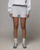 American Thrift Women's Fleece Shorts Grey Heather