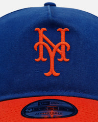 New Era New York Mets 'Washed Truckers' 9FORTY A-Frame Trucker Snapback Official Team Color