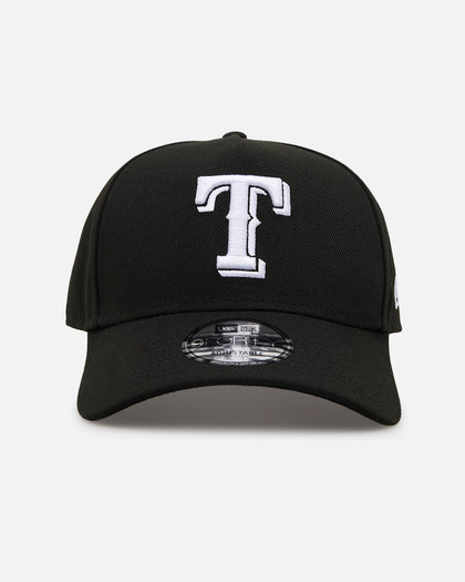 New Era Texas Rangers 'Easy Black and White' 9FORTY A-Frame Snapback Black/White