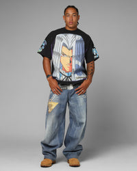 Loiter X Yu-Gi-Oh! Pegasus T-Shirt Vintage Black