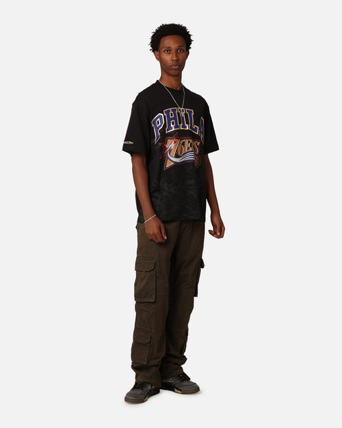 Mitchell & Ness Philadelphia 76ers Year Of The Dragon T-Shirt Faded Black