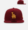 New Era Los Angeles Dodgers 'USC Pack' 59FIFTY A-Frame Fitted Burgundy