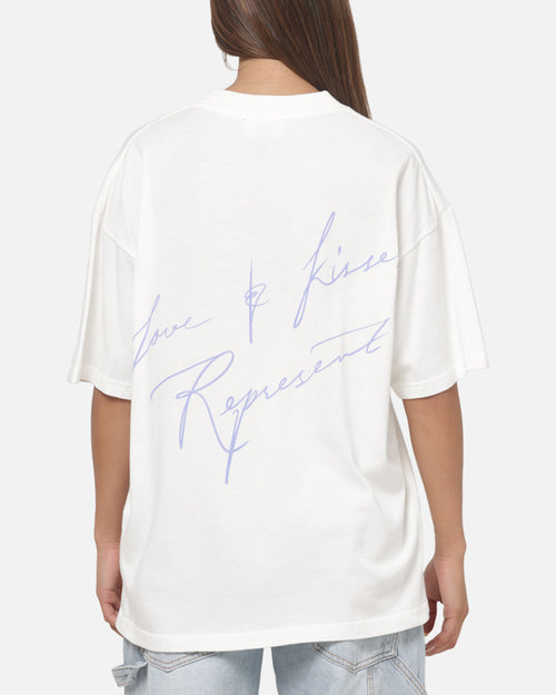 Represent Love And Kisses T-Shirt Flat White