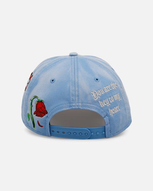 New Era New York Yankees 'Hopeless Romantic' 9FORTY A-Frame Snapback Sky Blue