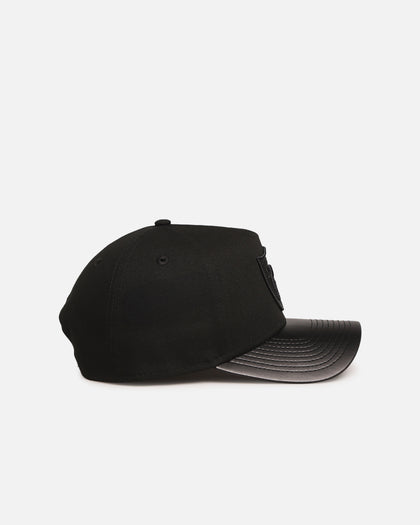 New Era Las Vegas Raiders 'Canvas Leather' 9FORTY A-Frame Snapback Black