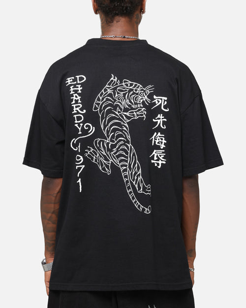 Ed Hardy Tiger Stamp T-Shirt Black