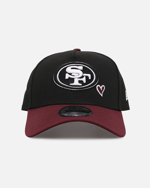 New Era San Francisco 49ers 'Burgundy Hearts' 9FORTY A-Frame Snapback Black/Maroon