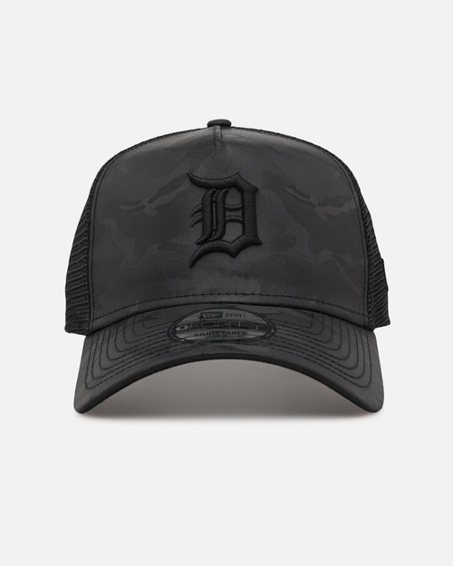 New Era Detroit Tigers 'Camo' 9FORTY A-Frame Trucker Snapback Black