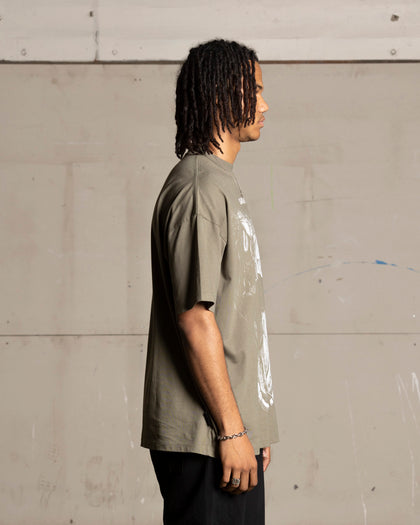 Saint Morta Snake Eyes Boxy T-Shirt Khaki Green