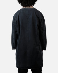 MNML Rusted Trench Coat Jacket Black