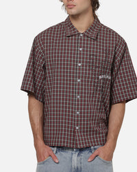 Worship Catharsis Box Crop Shirt Red Check