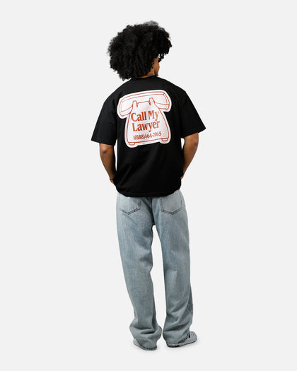 Market Call My Lawyer Magnet T-Shirt Washed Black