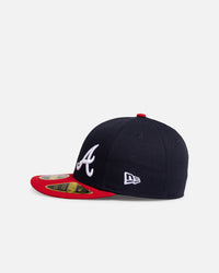 New Era Atlanta Braves 'MLB Side Script' 59FIFTY Fitted Navy