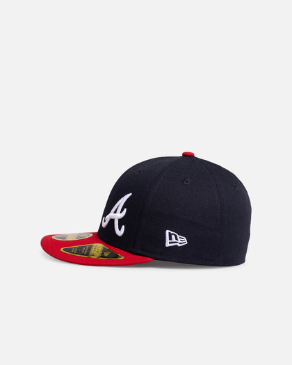 New Era Atlanta Braves 'MLB Side Script' 59FIFTY Fitted Navy