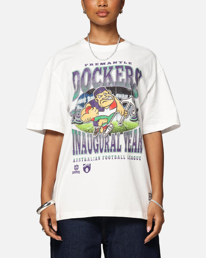 Mitchell & Ness Fremantle Dockers Mascot T-Shirt Vintage White