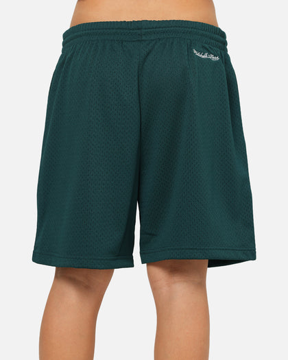 Mitchell & Ness Miami Dolphins Stars & Text Mesh Shorts Deep Sea Teal