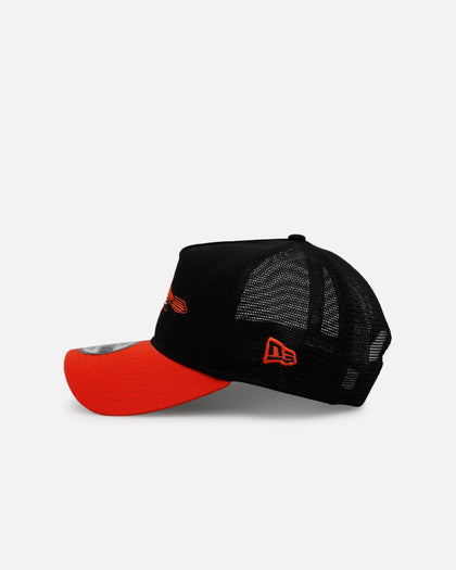 New Era Baltimore Orioles 'Washed Truckers' 9FORTY A-Frame Trucker Snapback Official Team Color