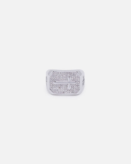 NXS Sanctity Ring Iced White Gold