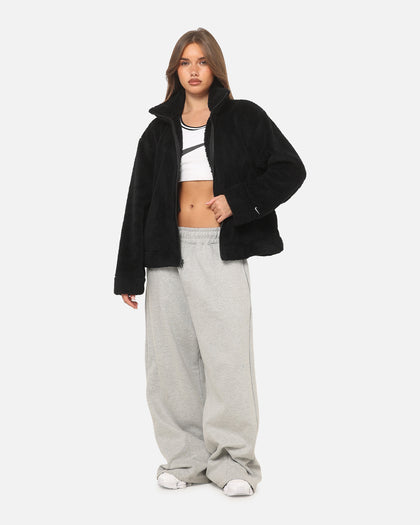 Nike Women's Sportswear Essential High-Pile Fleece Jacket Black/Sail