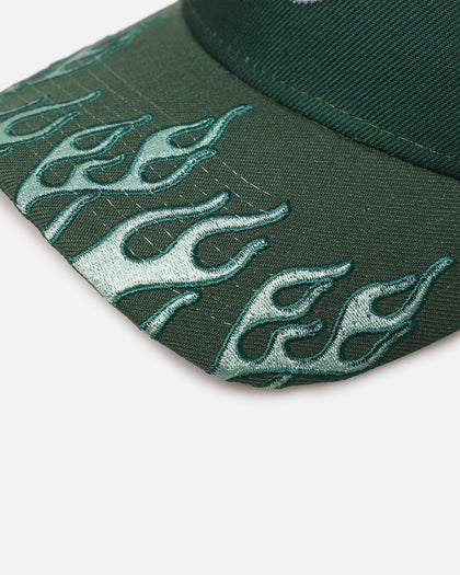 New Era Boston Celtics 'Sundyed Flames' 9FORTY A-Frame Snapback Pine Green