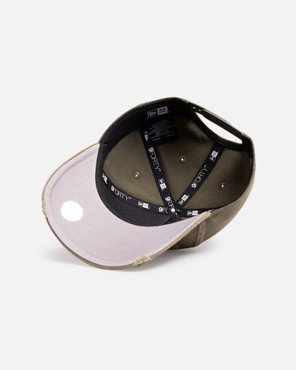 New Era New York Yankees 'Distressed Olive' 9FORTY A-Frame Snapback Olive