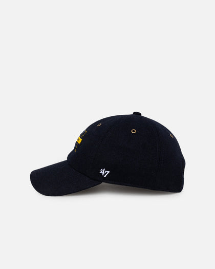47 Brand Michigan Wolverines Wooly Clean Up Strapback Navy