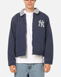 Majestic Athletic New York Yankees Paint Splat Carpenter Jacket Indigo