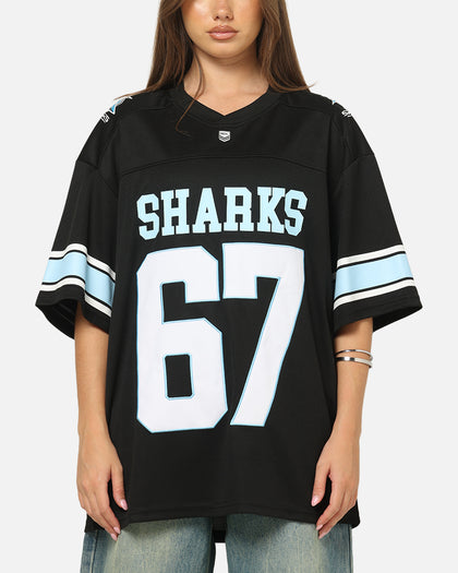 Bleacher Athletic Cronulla-Sutherland Sharks NRL Gridiron Mesh Jersey Official Team Color